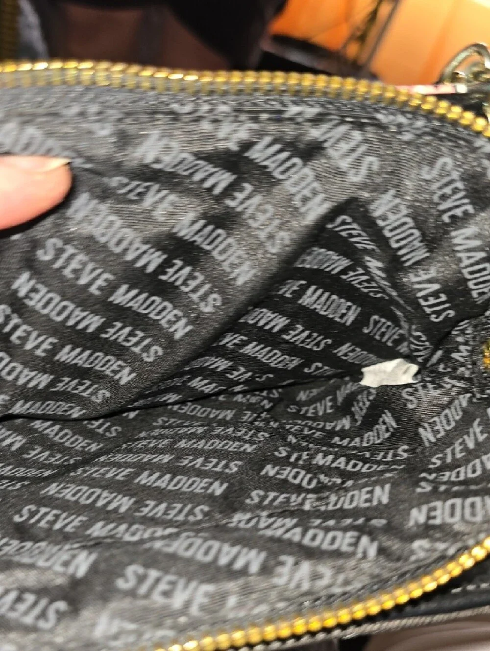 Steve Madden Black Crossbody with Pink Floral Print NWOT - Picture 8 of 11